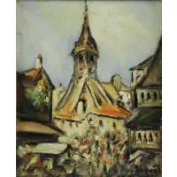 Pierre Dumont, St Catherine, Honfleur, Oil on Canvas