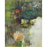 Louis Fabien, The Pond, Oil on Canvas