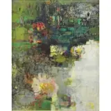 Louis Fabien, The Pond, Oil on Canvas