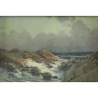 Hardesty G. Maratta, Seascape, Oil on Board