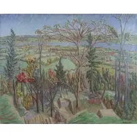 Stewart Macdermott, Autumn Landscape, Oil on Canvas