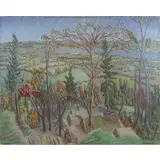 Stewart Macdermott, Autumn Landscape, Oil on Canvas