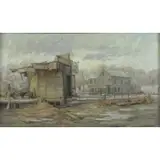 Townsend Howe, Redding, Conn., Oil on Masonite