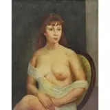 Rudolf Bernatschke, Portrait of a Bare Breasted Woman