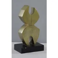 John Milne, October Form, 1970, Polished Bronze, "October Form" 1970