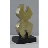 John Milne, October Form, 1970, Polished Bronze, "October Form" 1970