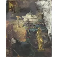 Blaise Alexandre Desgoffe, Still Life, Oil on Canvas