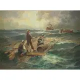 F. Oil on Canvas Woldegg, Rescue at Sea