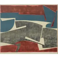 Mavis Pusey, Sunset at Eight, 1966, Lithograph "Sunset at Eight" 1966