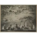 Louis Lozowick, Storm Over Manhattan
