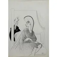 Al Hirschfeld, The Constant Wife, Ingrid Bergman and Her Spouse Jack Gwillim