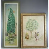 Michoel Muchnik, Untitled, Two Oils on Canvas