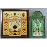 Eliyahu Sidi, Two paintings, Oil on wood of a Menorah - signed lower left, 27.5" high x 26.5" wide