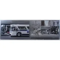 Jorge Bayon, Lexington Ave Bus, Two Works: New York City Temperas on Masonite