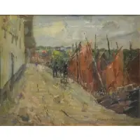 Oscar Anderson, Hours of Leisure, Oil on Canvas "Hours of Leisure"