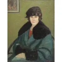 Mark Dodd, Portrait of a Seated Young Woman, Oil on Canvas