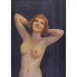 Adriaan Martin de Groot, Adriaan Martin De Groot (American, 1870 - 1942), Oil on Canvas of a Nude