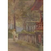 Nikko by Helen Hyde, Watercolor on Paper, sold Aug 2014