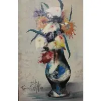 Francois Philippe, Francois Philippe (French 1920 - 1995), Oil on Masonite Still Life