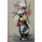 Francois Philippe, Francois Philippe (French 1920 - 1995), Oil on Masonite Still Life