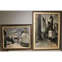 Pierre Lemarchand, Lemarchand, 2 Oils on Canvas