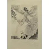 Icarus by Salvador Dalí, 1963 Etching "Icarus", sold Aug 2014