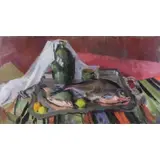 Nina Neratova, Still Life with Fish.