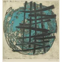 Barbara Kwasniewska, Untitled, Abstract Color Etching & Aquatint