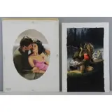 Dick Kohfield, Sweet Persuasion, Two Oil on Board Illustrations