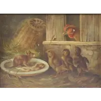Anton Hochstein, The Intruder, Oil on Panel "The Intruder"