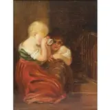 William Mulready, I Spy, Oil on Canvas "I Spy"