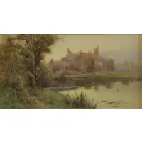 Stuart W Lloyd, Arundel Castle, Watercolor "Arundel Castle"