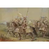 Charles Cattermole, The Crusaders, Watercolor