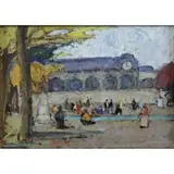 Marko Stupar, Quai d'Orsay, Gouache on Paper