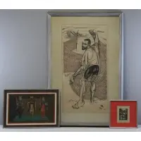 Martier (?) Pena, Pecador by Lorenzo Homar, 3 Prints, sold Jul 2014