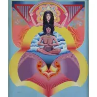 Ron Walotsky, Psychedelic Meditation, 1967 Oil on Canvas