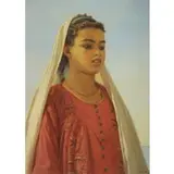 W. C Horsley, Amneh on the Nile., Oil on Canvas "Amneh on the Nile." Signed lower right