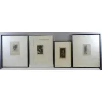 Petite Sorciere by Félicien Rops, 4 Etchings & Engravings on Wove Paper, sold Jun 2014
