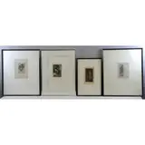 Félicien Rops, Petite Sorciere, 4 Etchings & Engravings on Wove Paper