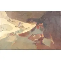 David Lund, Abstract Landscape, 1957 Oil/Canvas