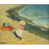 Arturo Pacheco Altamirano, Las Cruces, Oil on Canvas