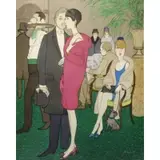 Philippe Noyer, Le Manteau Pourpre, 1966 Oil on Canvas