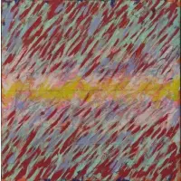 Ed Kerns, 1971 / Ed Kerns / 92 Reade St NYC 10013 / 261-2860, 1971 Acrylic on Canvas