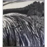 Peter Drake, Fall, 1983, Large Ink on Sandpaper "Fall" 1983