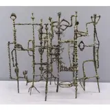 Ibram Lassaw, Moons of Saturn., 1954 Abstract Bronze "Moons of Saturn." Signed and dated on one foot