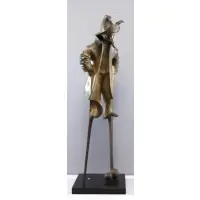 Harry Marinsky, 2HM19, Bronze of a Masked Venetian Figure on Stilts