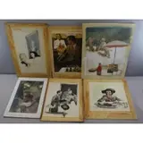 C.C Beal, Man without Nerves, 6 Watercolor / Gouache Illustrations on Board
