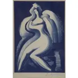Alexander Archipenko, Coquette, Lithograph "Coquette" Signed 'Archipenko' in blue pencil lower right