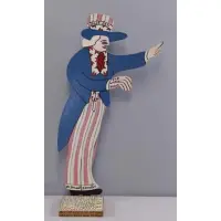 Uncle Sam. by Howard Finster, sold May 2014