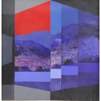 James Twitty, Sirius 4/7, 1971 Acrylic on Canvas "Sirius 4/7" Signed, titled, and dated verso